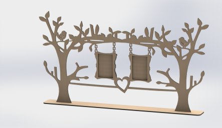 Дерево фоторамка макет дерева для лазерной резки дерево декор фоторамки