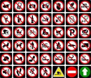 Запрещающие знаки вектор пиктограммы запрещающие знаки векторные запрещающие знаки предупреждающие