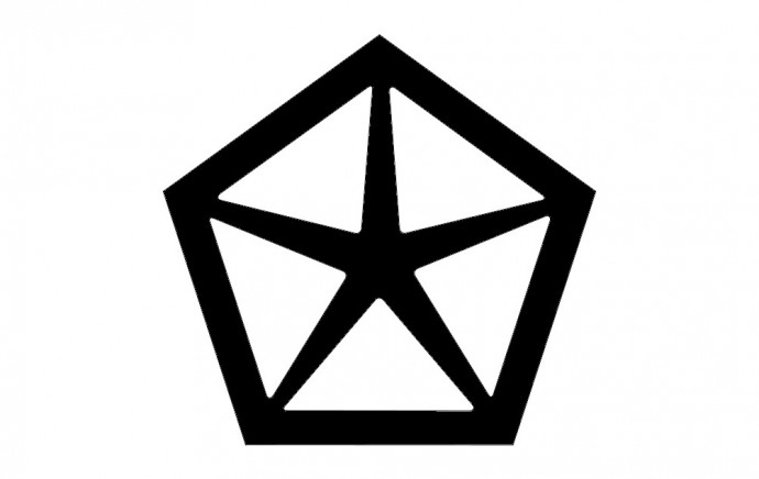 Скачать dxf - Эмблема автомобиля звезда пятиконечная значок авто пятиконечная звезда