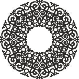 Круглый орнамент круговой орнамент трафарет необычные круглые узоры восточный орнамент