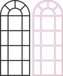 Скачать dxf - Арочные окна арочное окно вектор иконка окно арка