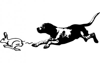 Скачать dxf - Бегущая собака иллюстрация охотничьи собаки бегущая собака рисунок