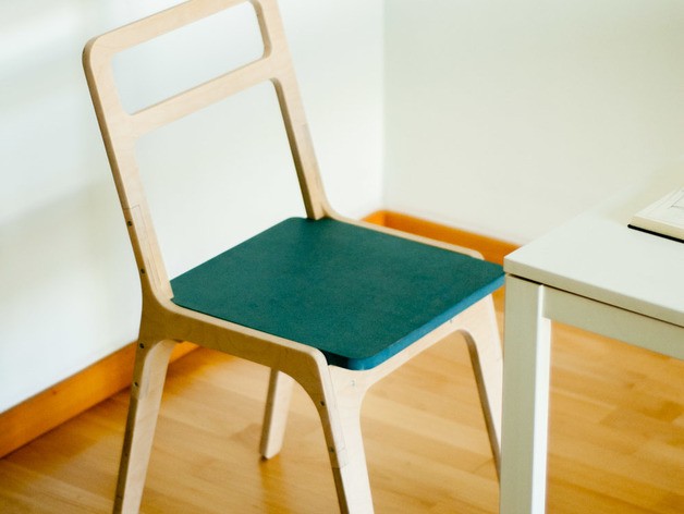 Скачать dxf - Стул из фанеры дизайнерские стулья стулья современные стул