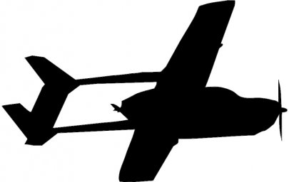 Скачать dxf - Самолет силуэт силуэт моторного самолета символ самолета белый