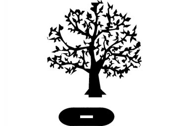 Скачать dxf - Силуэт дерева древо жизни дерево силуэт дерева для