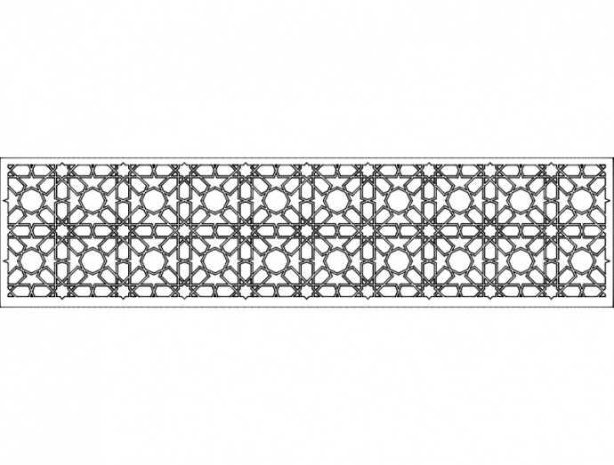 Скачать dxf - Ажур карниз ажур с поворотами