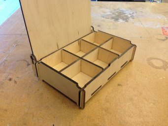 Скачать dxf - Подарочные коробки из фанеры с перегородками коробка органайзер