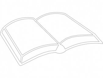 Скачать dxf - Книжка рисунок карандашом маленькая книга рисунок карандашом легко
